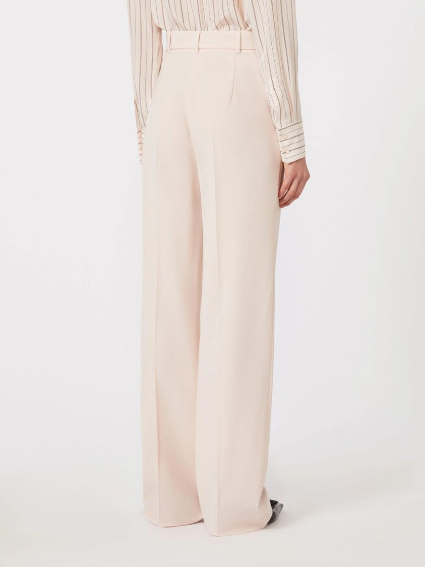 Max Mara Light Beige Quasar Wide-Leg Trousers