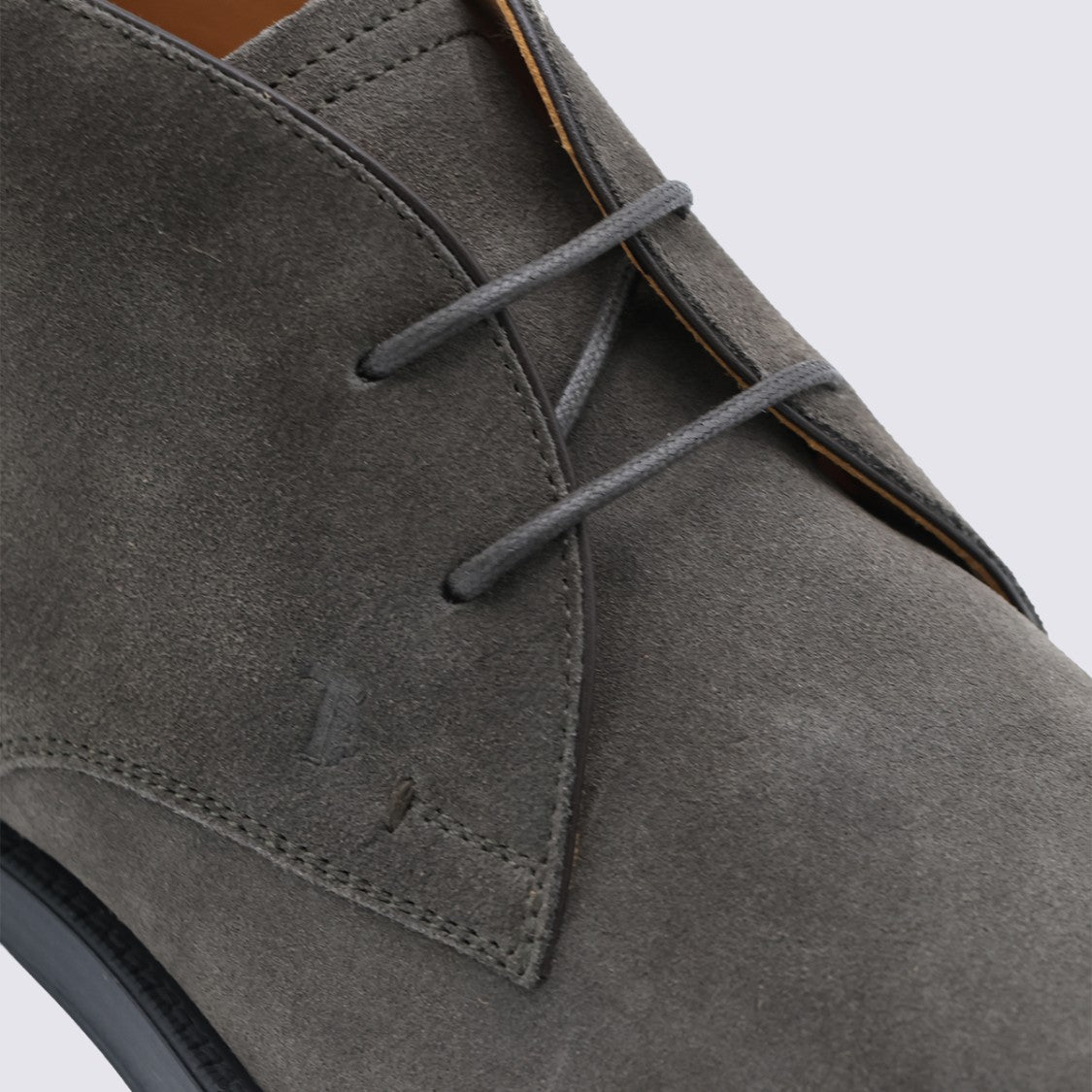 Tod's Mid-Ankle Suede Boots With Lace-Up Closure