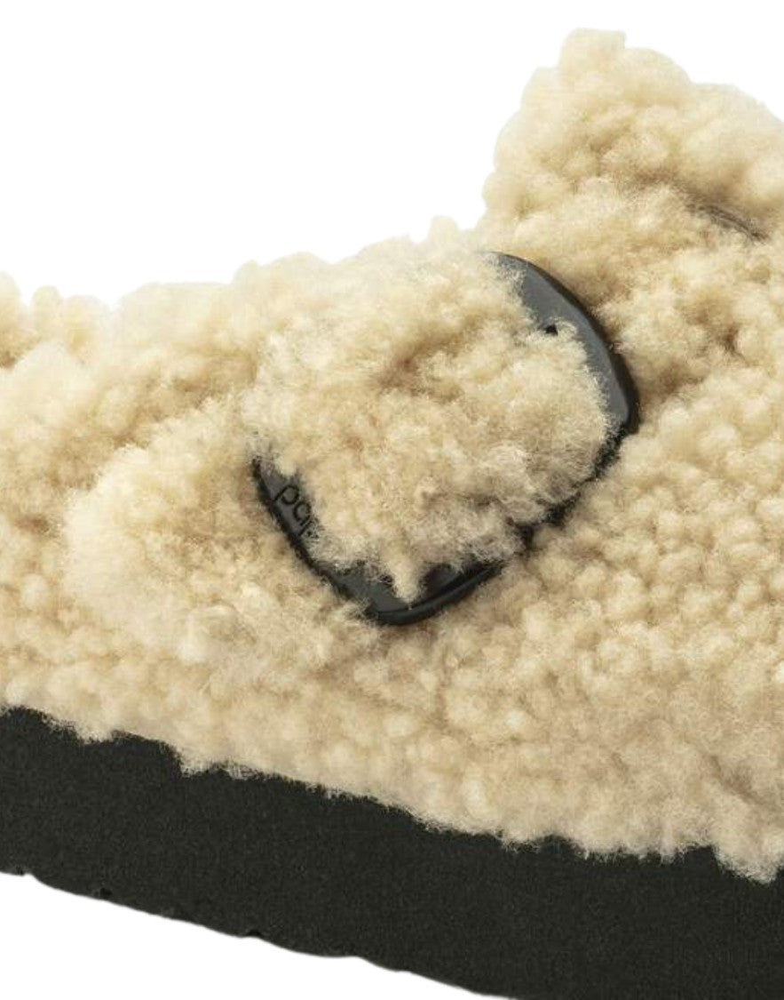Birkenstock Boston Big Buckle Platform Teddy Shearling Clog