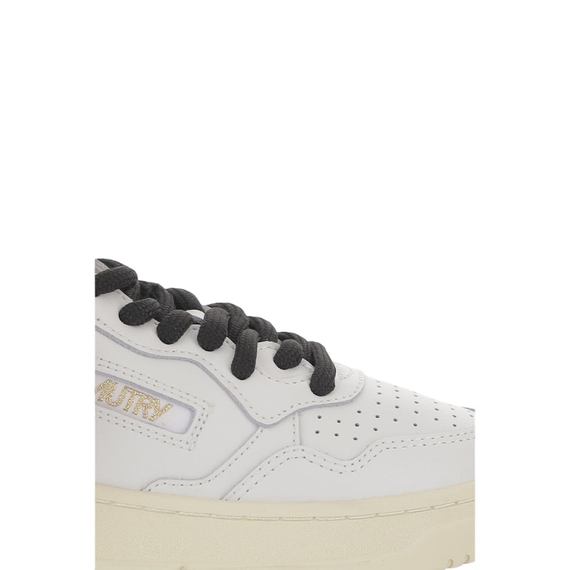 Autry Medalist Low Leather Sneakers With Animal-Print Heel Tab