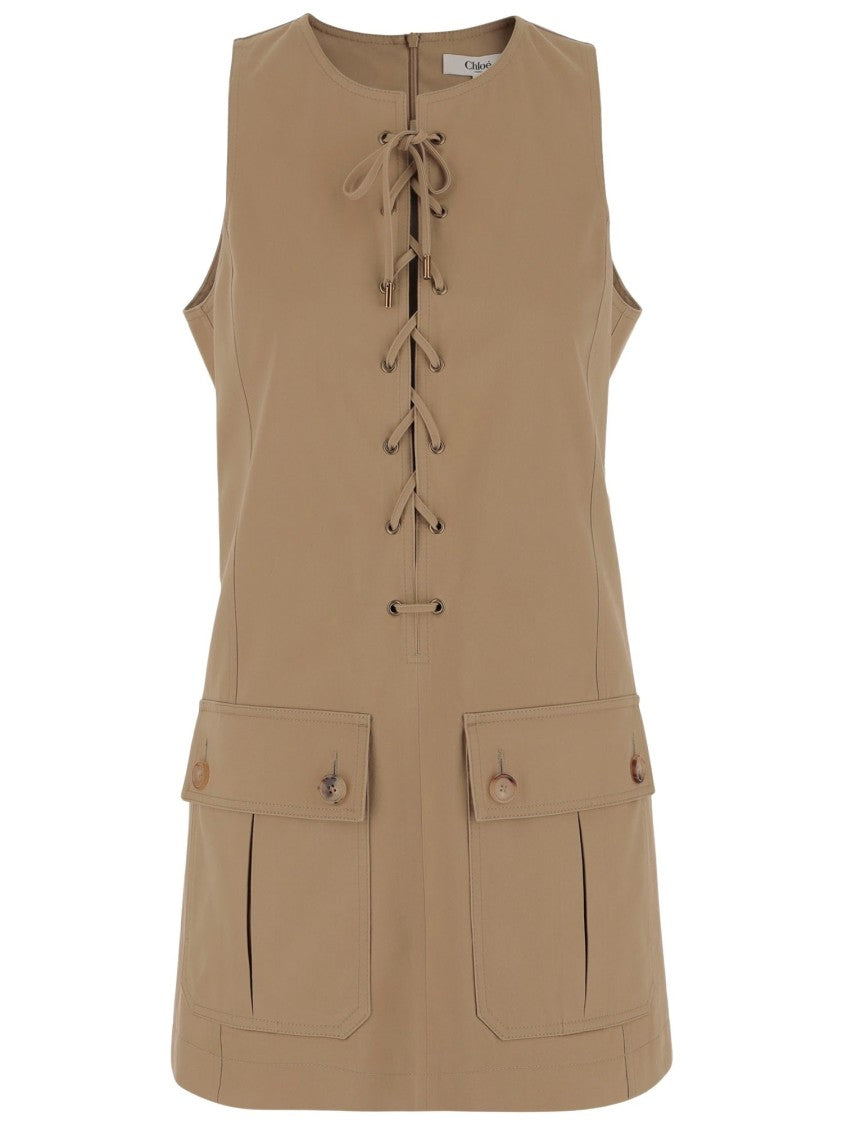 Chloé Cotton Satin Dress