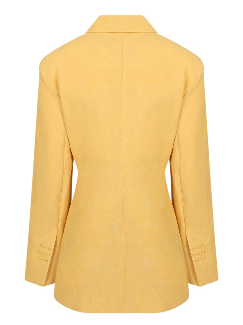 Jacquemus Yellow Double-Breasted Blazer