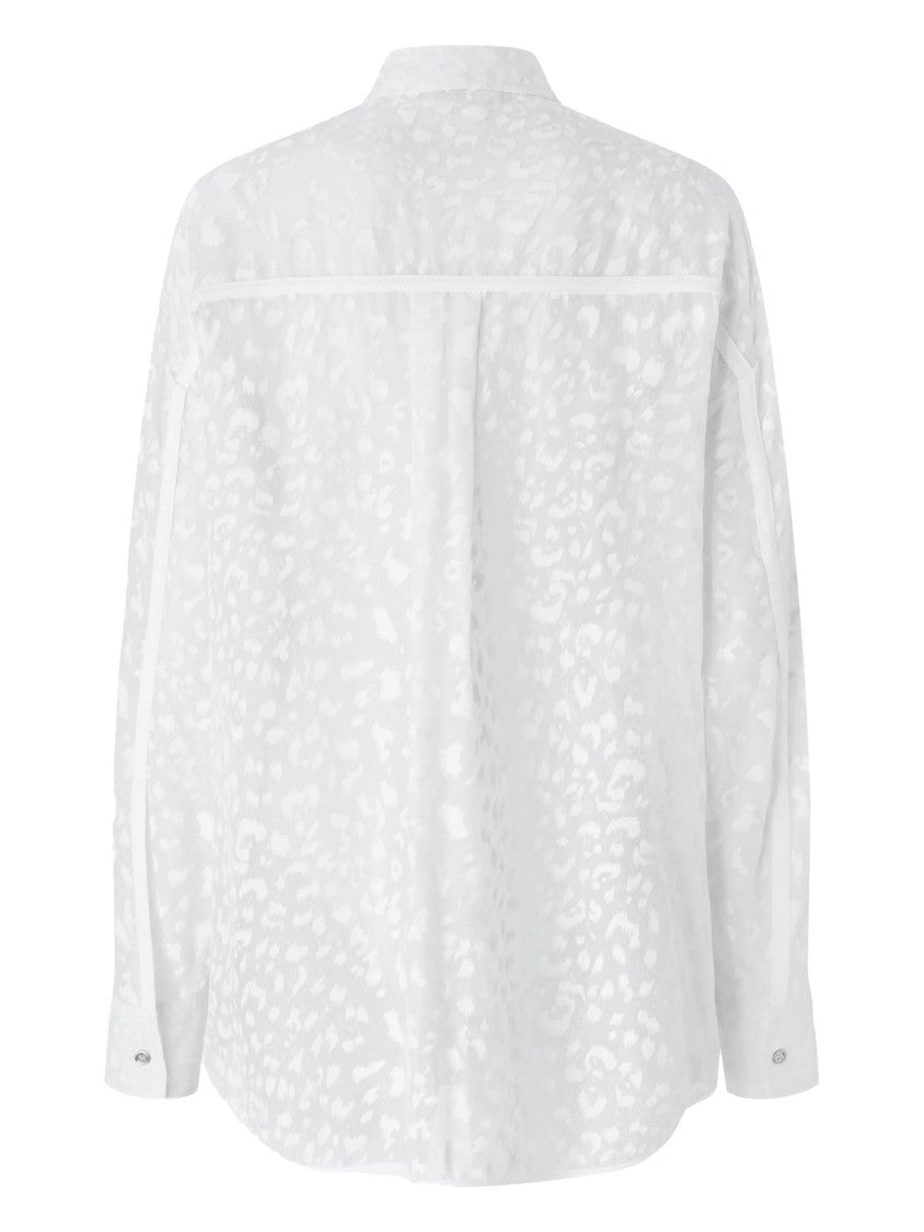 Pinko Leopard Print Long Sleeve Shirt