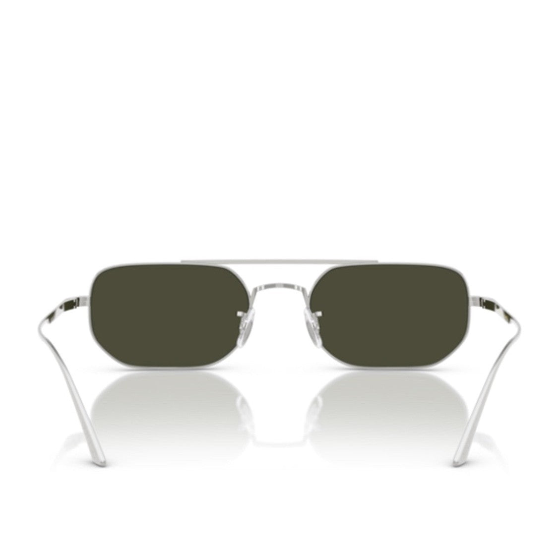 Oliver Peoples Argento Metal Rectangular Pilot Sunglasses