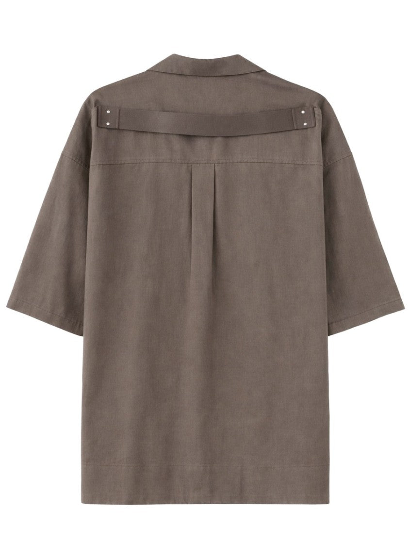 Rick Owens Magnum Tommy Oversized Utilitarian Cotton Shirt