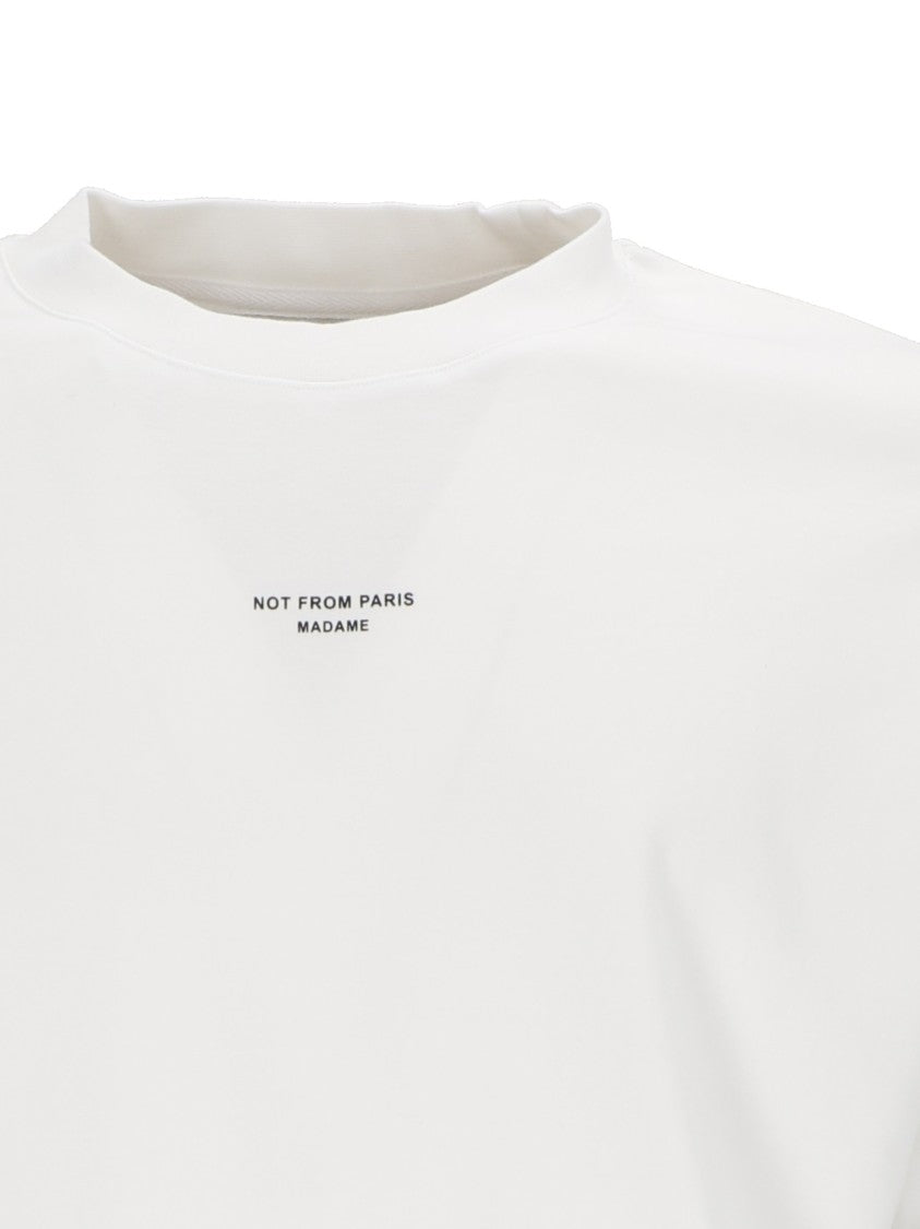 Drôle De Monsieur Optic White Classic Slogan T-Shirt