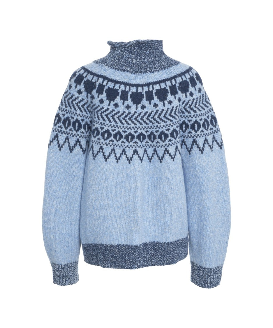 Baum Und Pferdgarten Oversized Norwegian Sweater With Classic High Collar