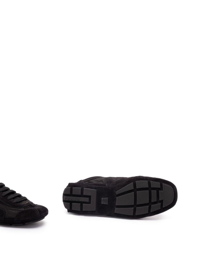 Prada Black Montecarlo Re-Edition Nappa Leather Trainers