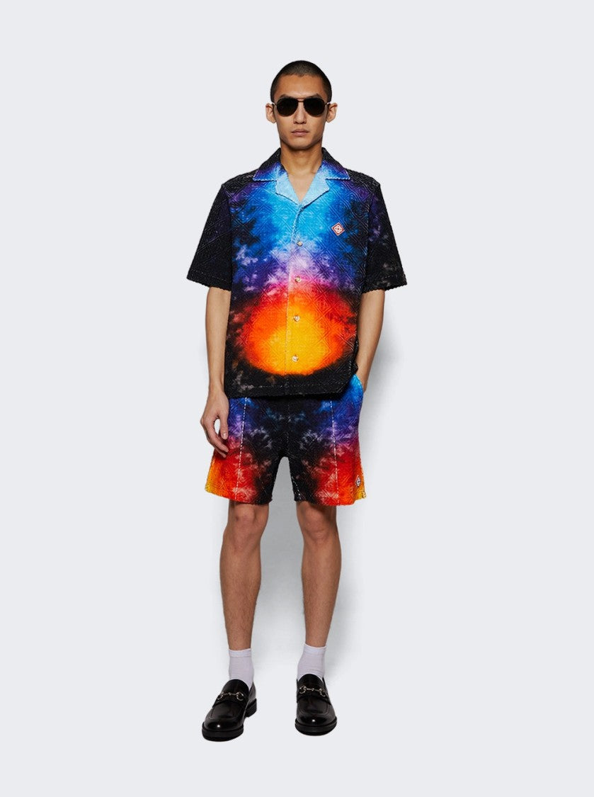 Casablanca Jacquard Monogram Shorts - Tie Dye