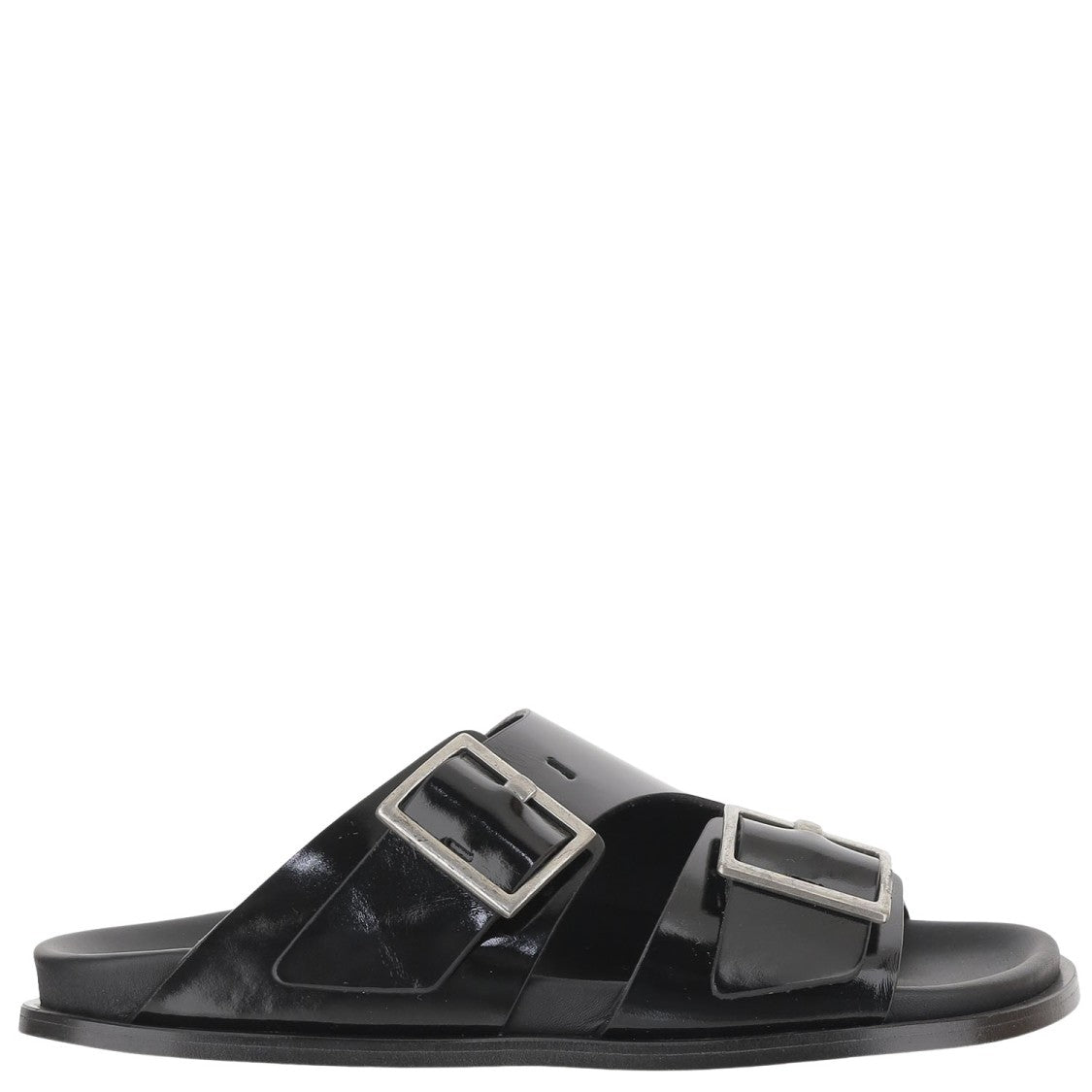 Alohas Alba Leather Sandals With Adjustable Buckle Straps