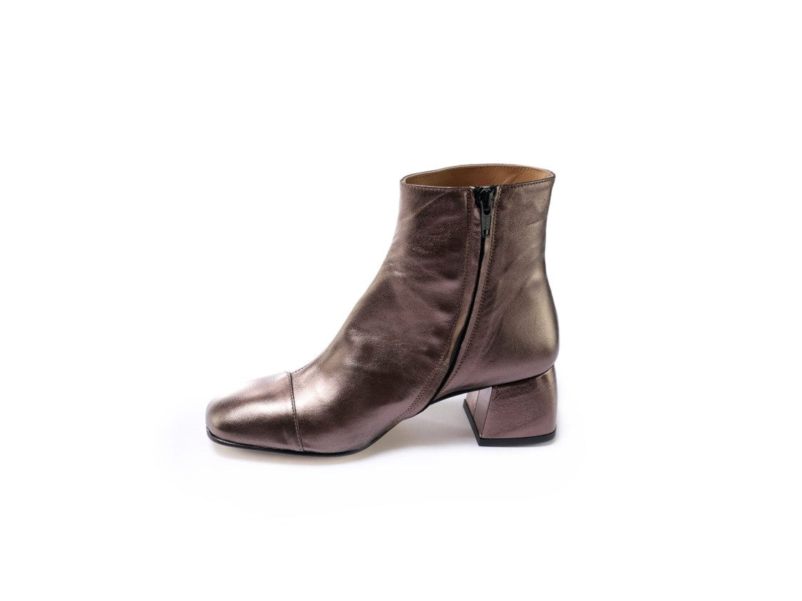 Ton Gout Ankle Boots With Metallic Bronze Finish