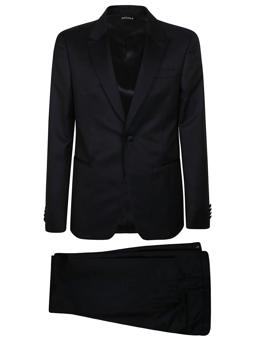 Zegna Luxury Tailoring Black Tailored Suit