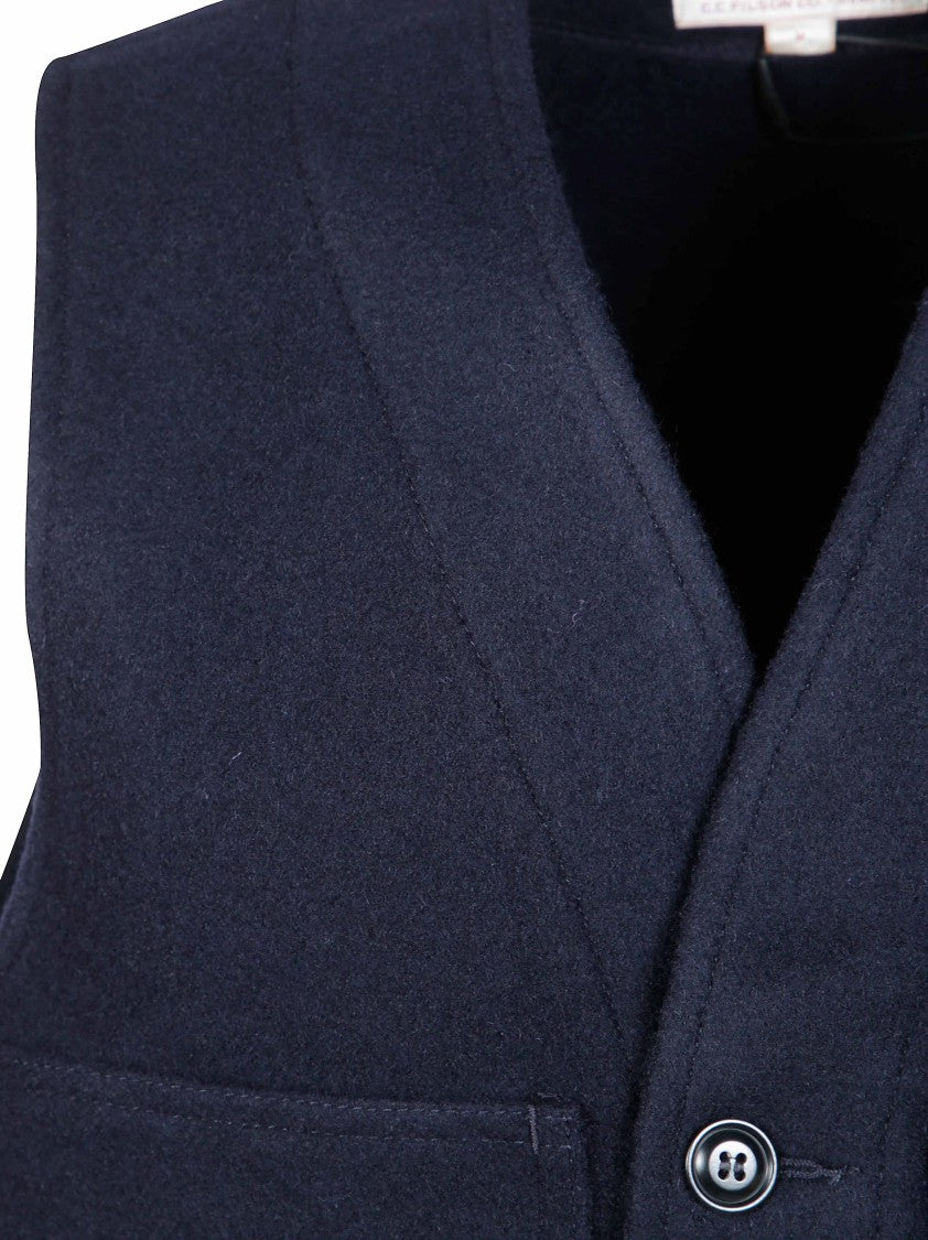 Filson Mackinaw Wool V-Neck Button-Up Vest