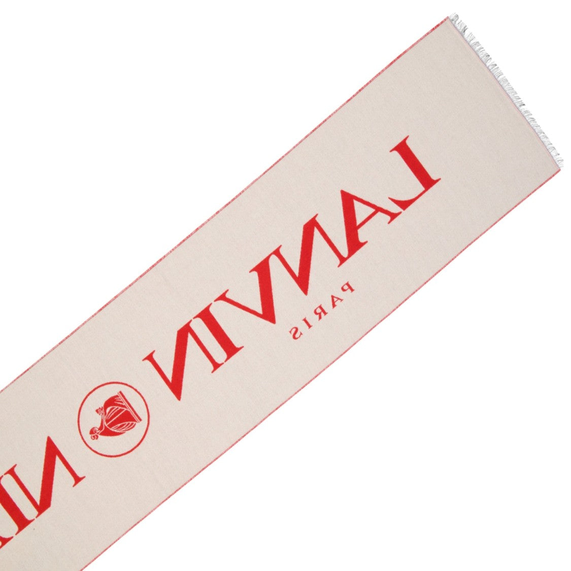 Lanvin Fringed Wool-Silk Blend Scarf