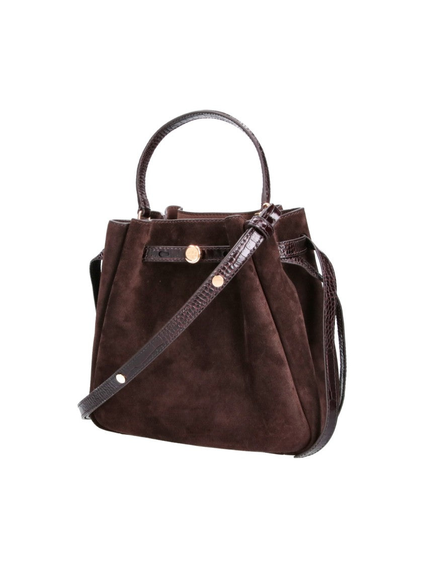 Tory Burch Brown Romy Suede Bucket Bag