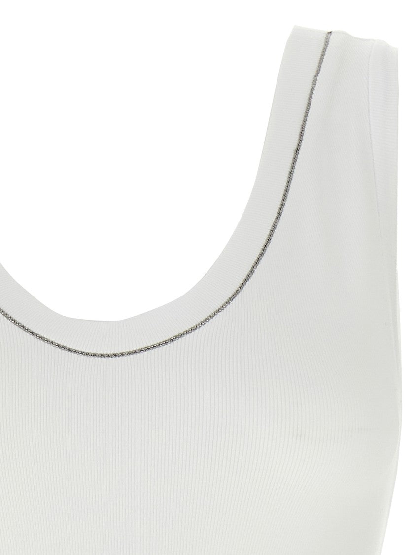 Brunello Cucinelli Shiny Collar' Top