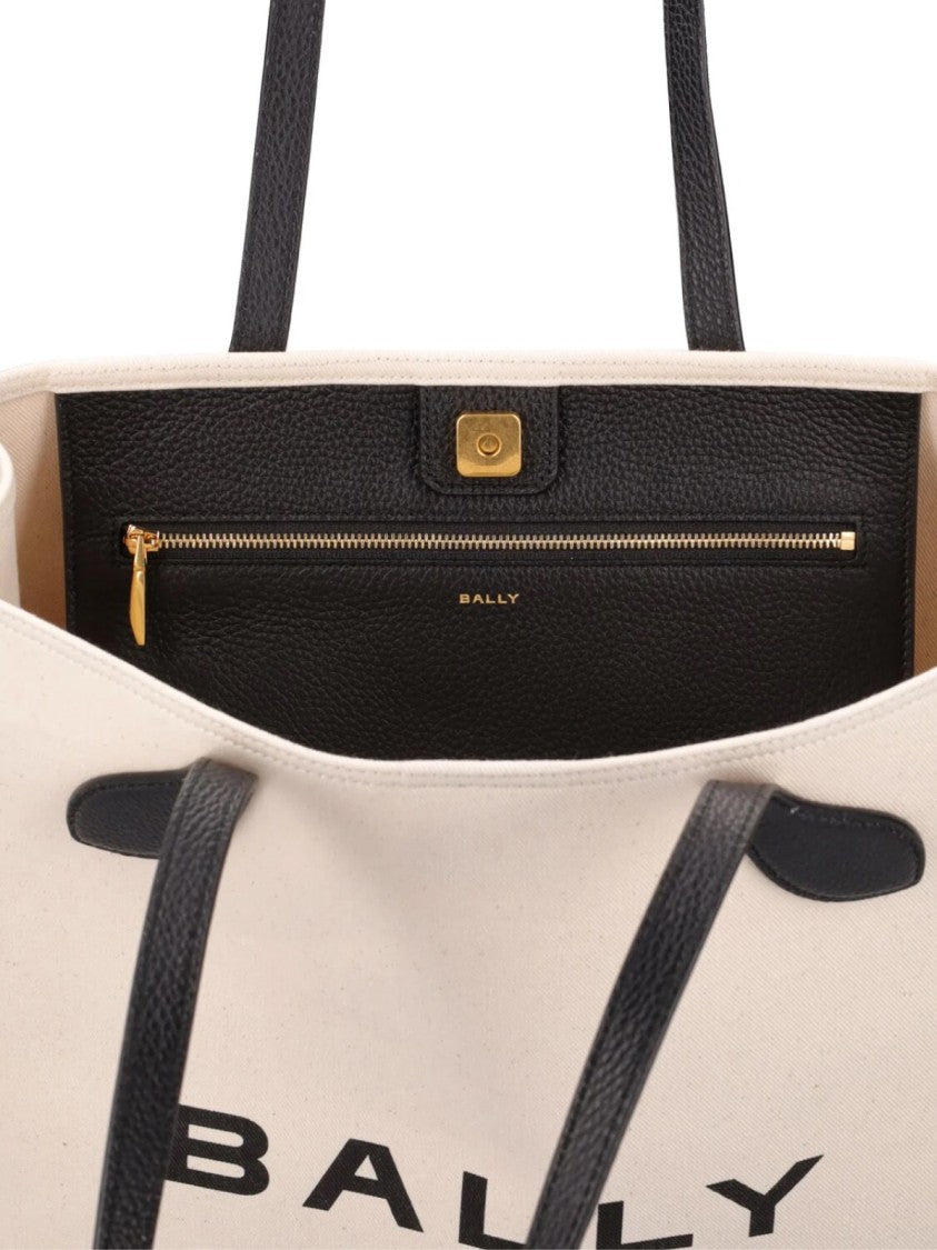 Bally Bar Keep On Logo Tote Bag