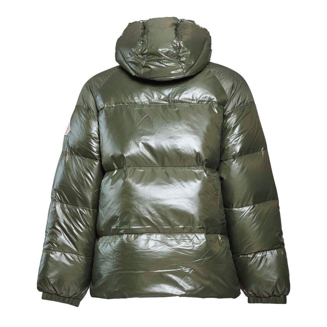 Pyrenex Khaki Nylon Sten 3 Shiny Puffer Jacket With Hood