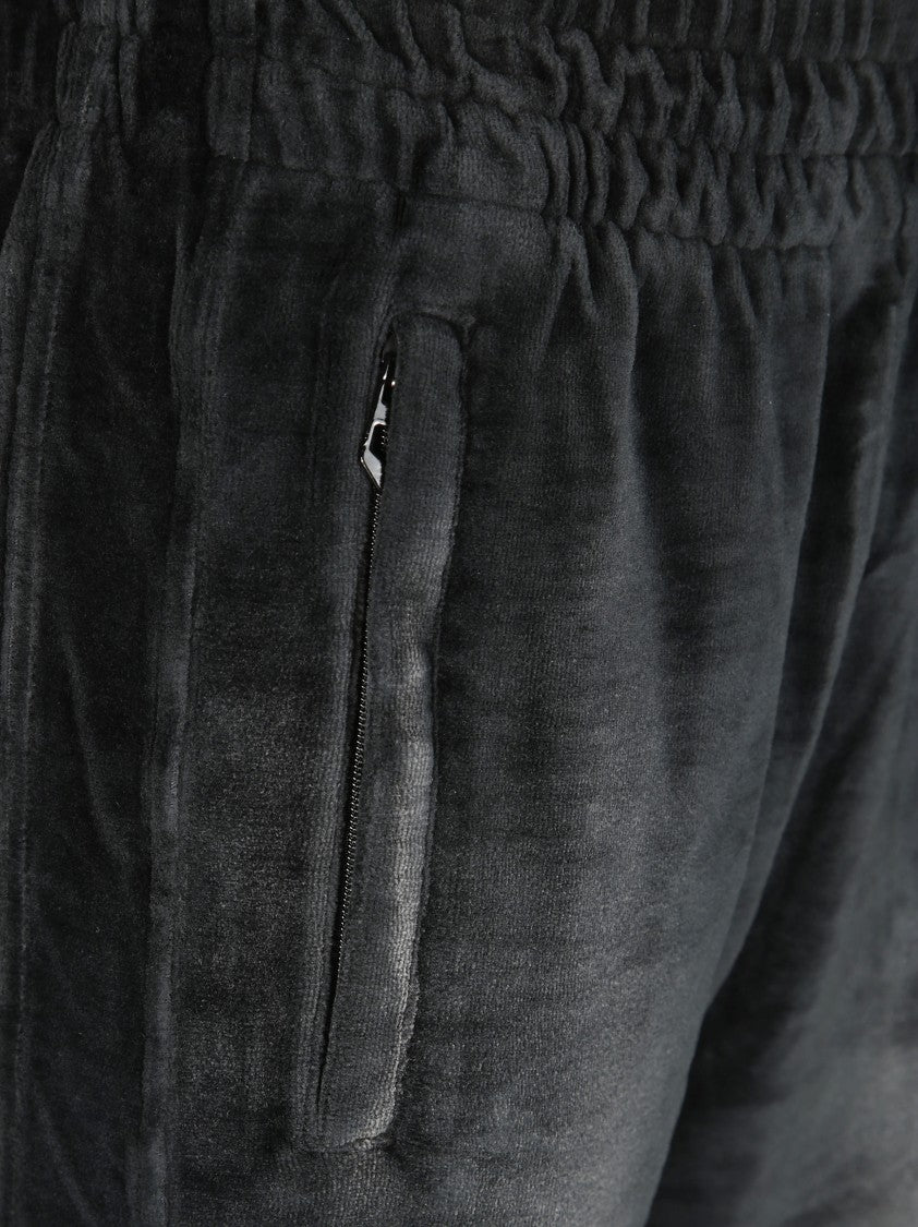 Diesel Relaxed Fit Velvety Black Pants
