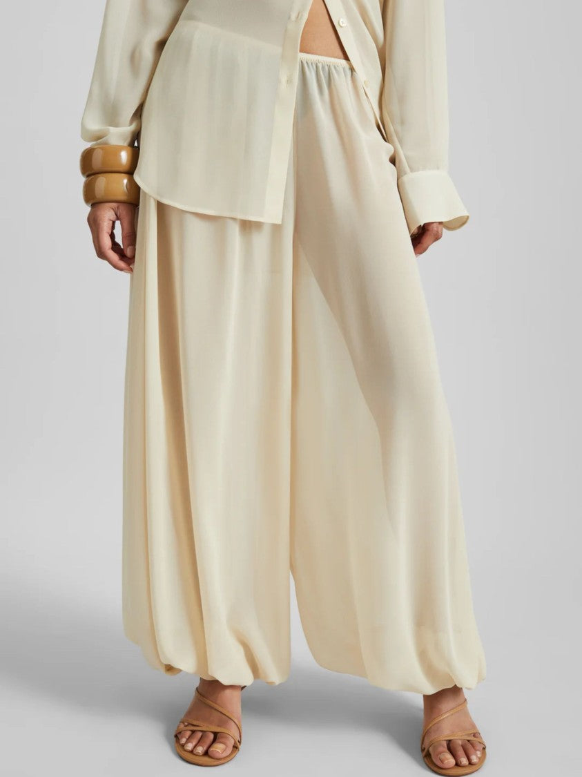 The Frankie Shop Balloon-Design Mio Trousers With Pleated Front And Elasticated Waist