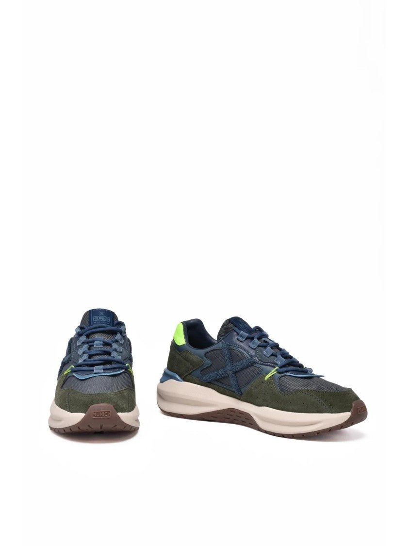 Munich Blue Rubber-Blend Nexa Sneakers