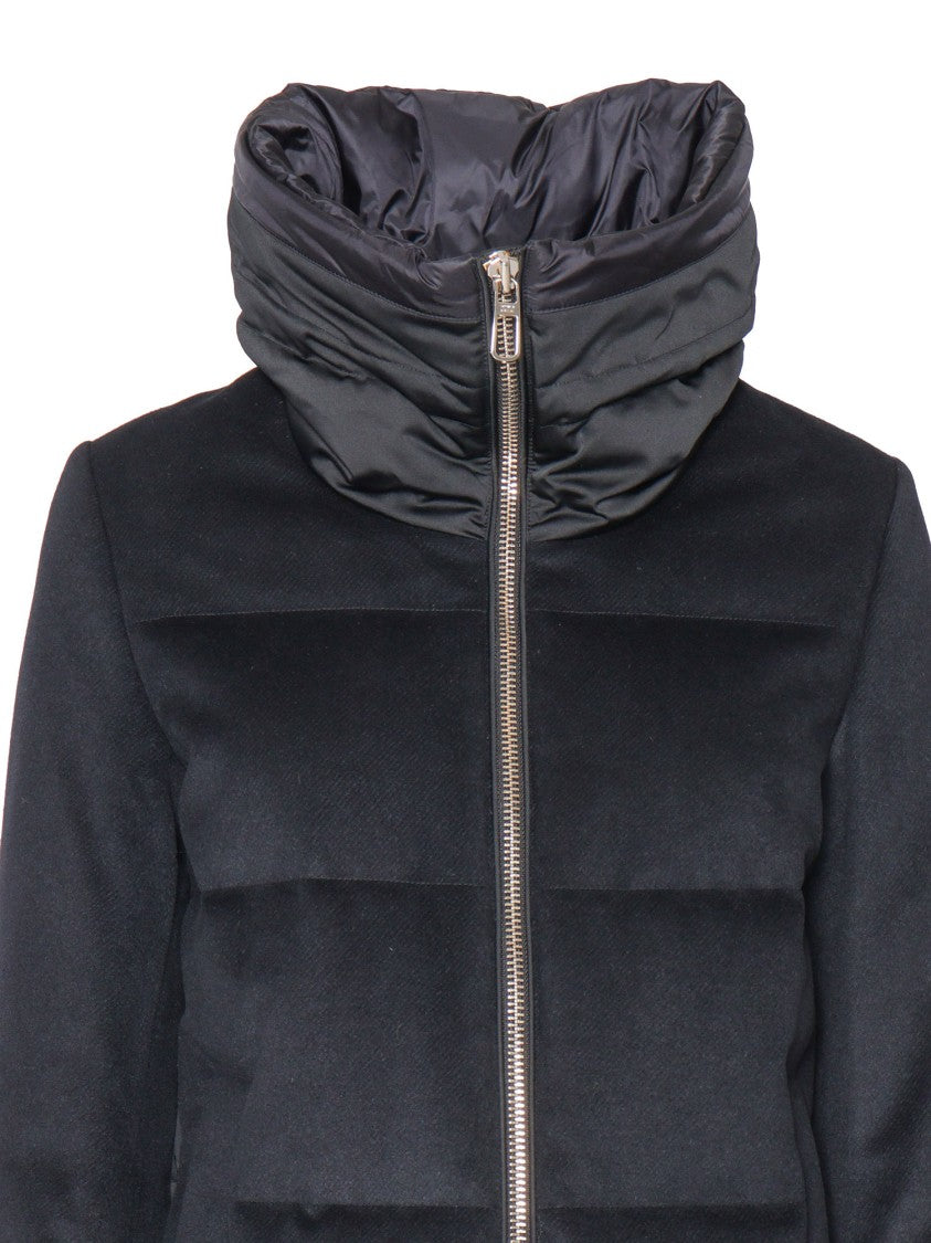 Duno Quilted Padded Coat With Adjustable Collar