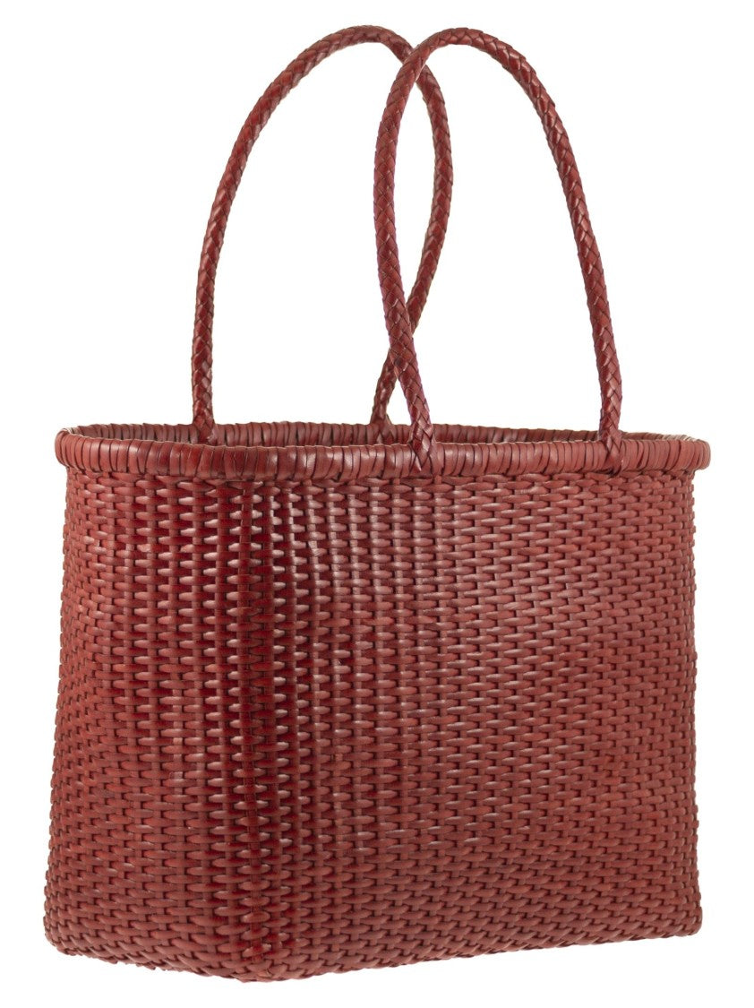 Dragon Weave - Braided Leather Bag L