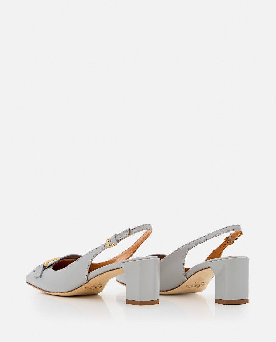 Tod's Slingback T50 Light Blue Slingback Heels