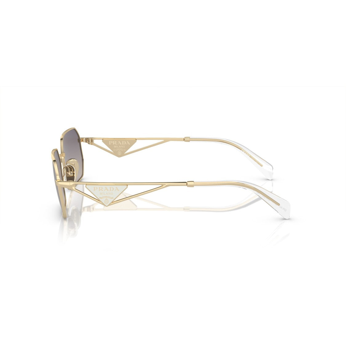 Prada 0Pr A51s Geometric Octagonal Metal Sunglasses