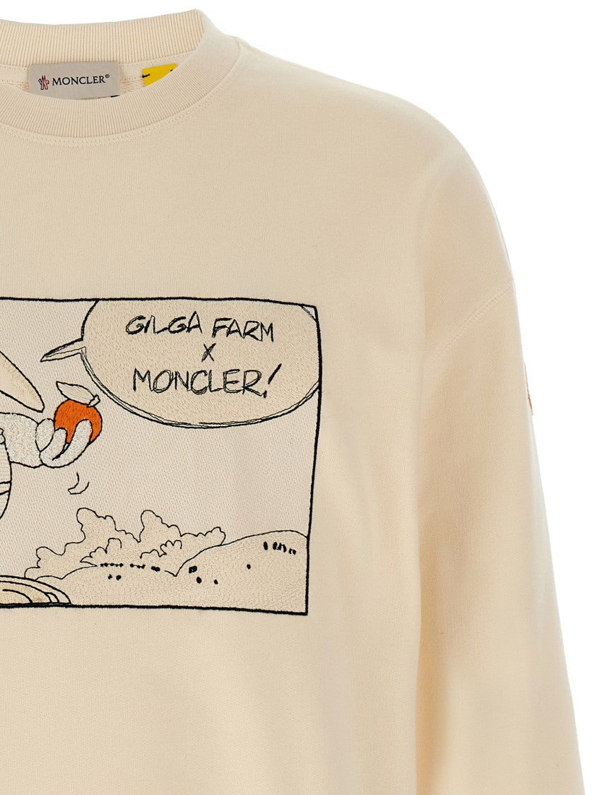 Moncler Genius Relaxed-Fit Sweatshirt With Playful Embroidery