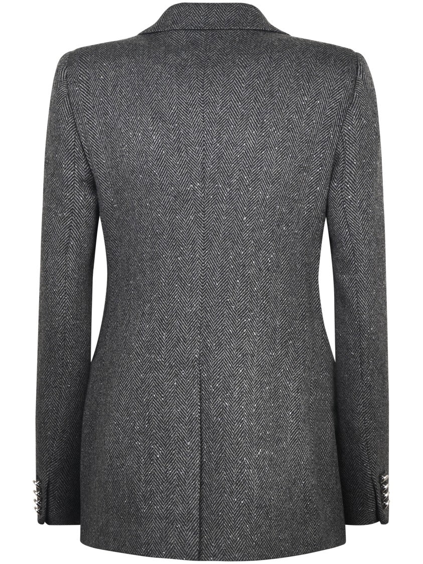 Tagliatore Tailored Black Jacket With Structured Design