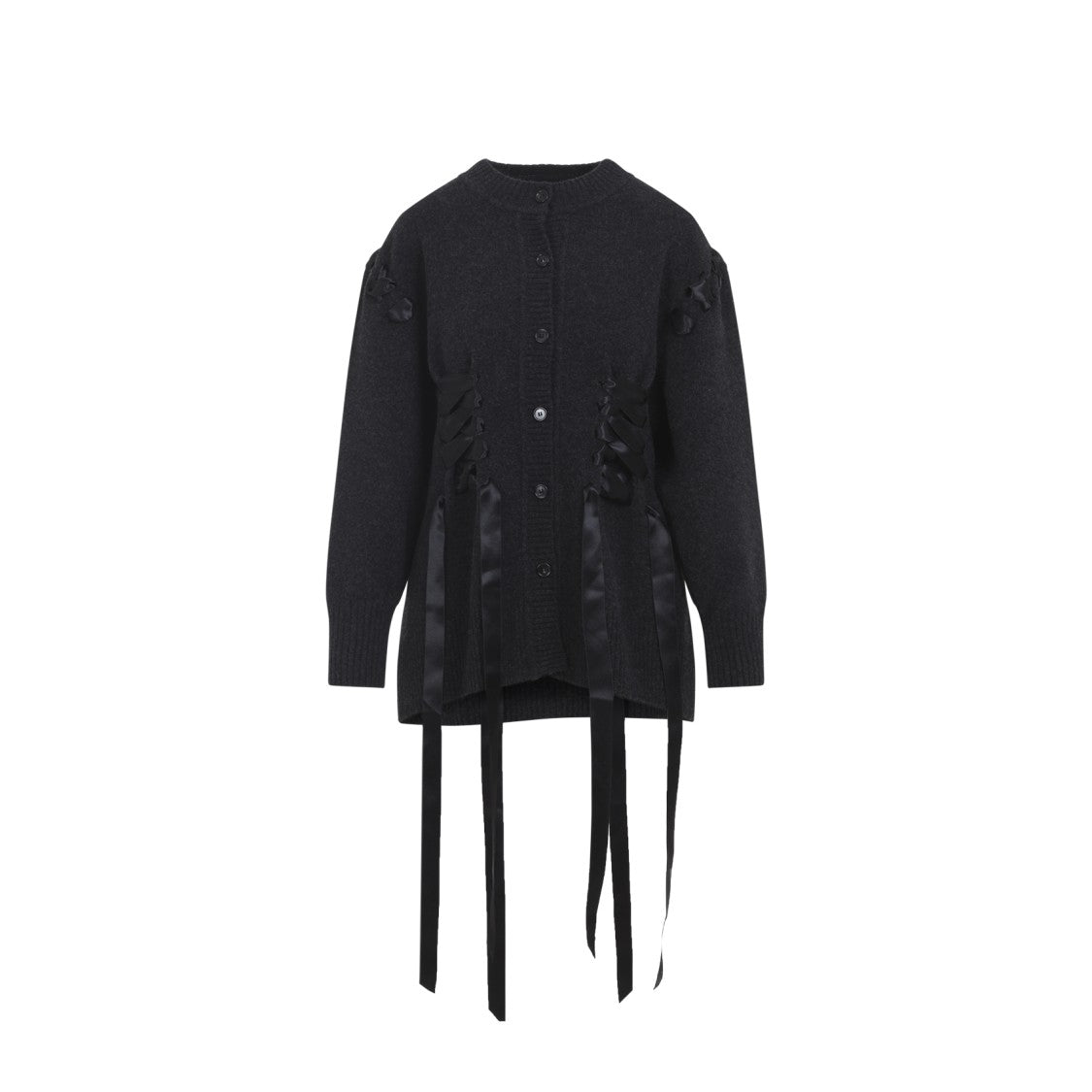 Simone Rocha Sculpted Ribbon Corset Cardigan
