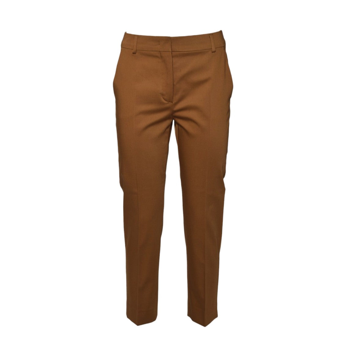 Max Mara Lince1234 Cropped Pants In Brick Red Satin