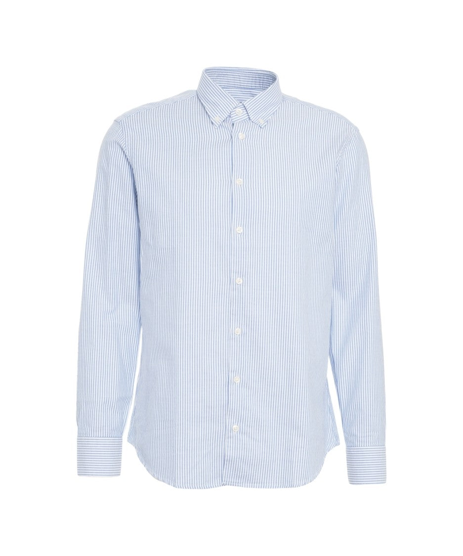 Bastoncino Striped Long-Sleeve Shirt With Button-Down Collar And Exquisite Craftsmanship