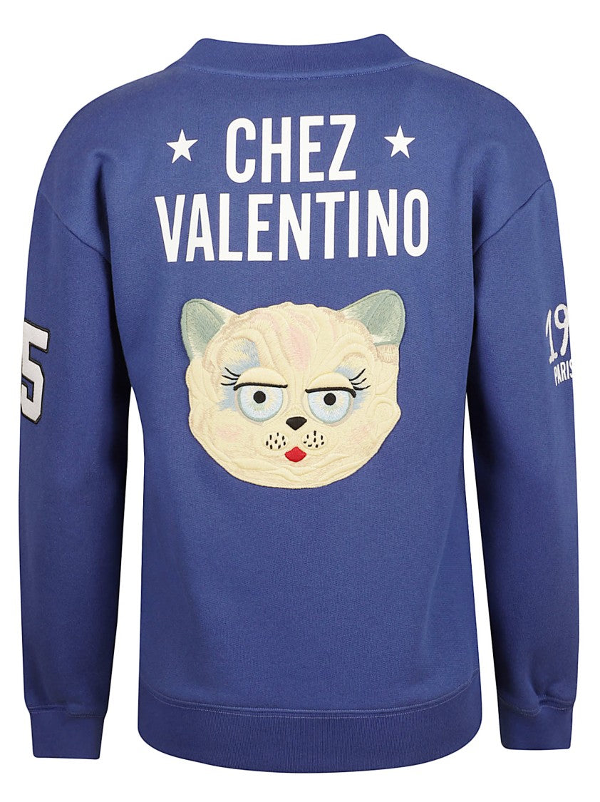 Valentino Garavani V-Neck Sweater With Embroidered Detailing