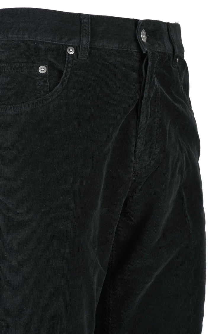 Dondup Icon Velvet Trousers - Black