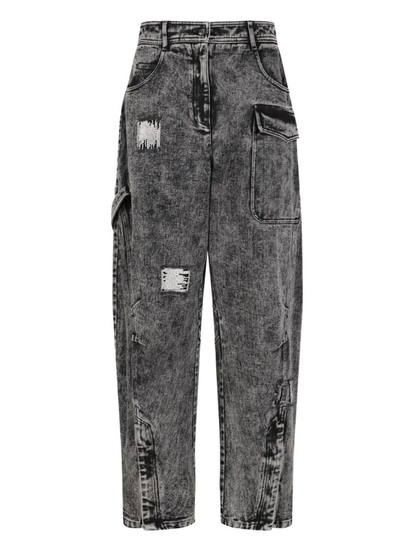 Hui Milano Tailored Fit Blue Jeans