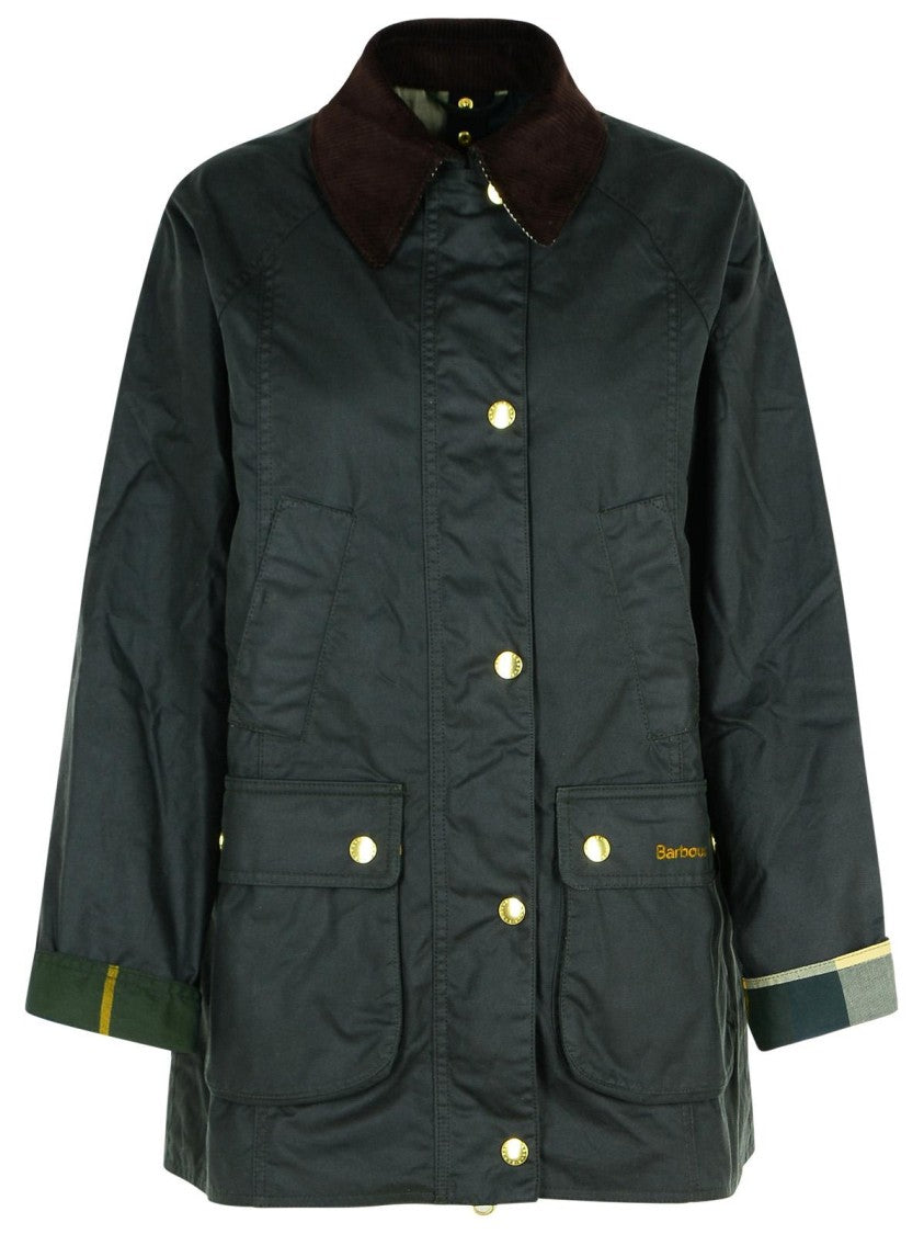 Barbour Beadnell' Green Waxed Cotton Jacket