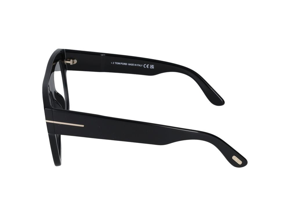 Tom Ford Black Oversized Square Sunglasses