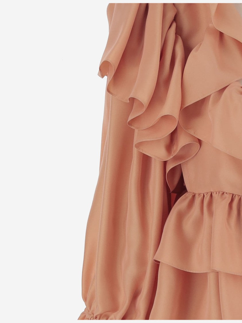 Chloé Silk Ruffle Top