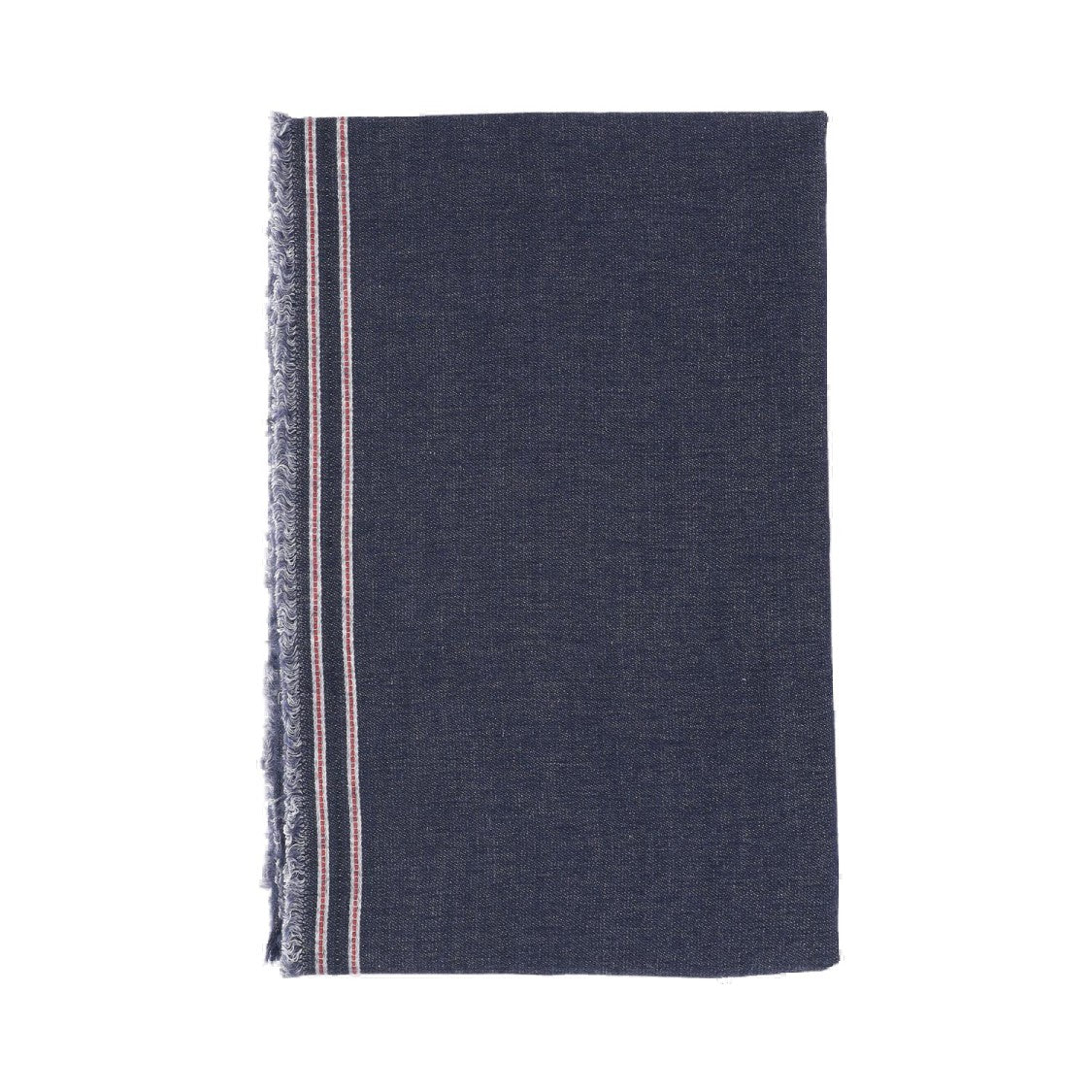 Faliero Sarti Cashmere And Silk Blend Denim Scarf