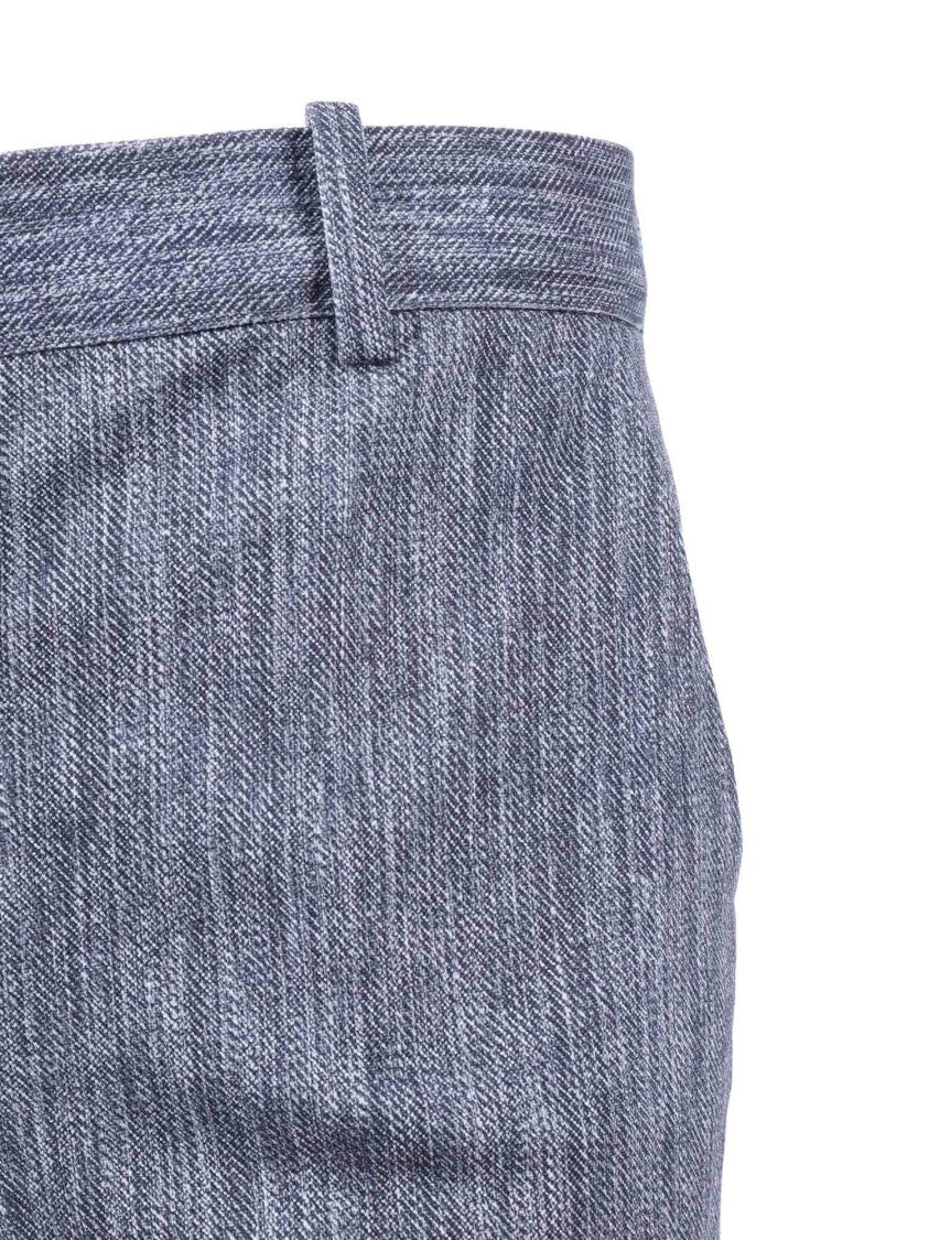 Circolo 1901 Blue Grey Flared Leg Flared Pants