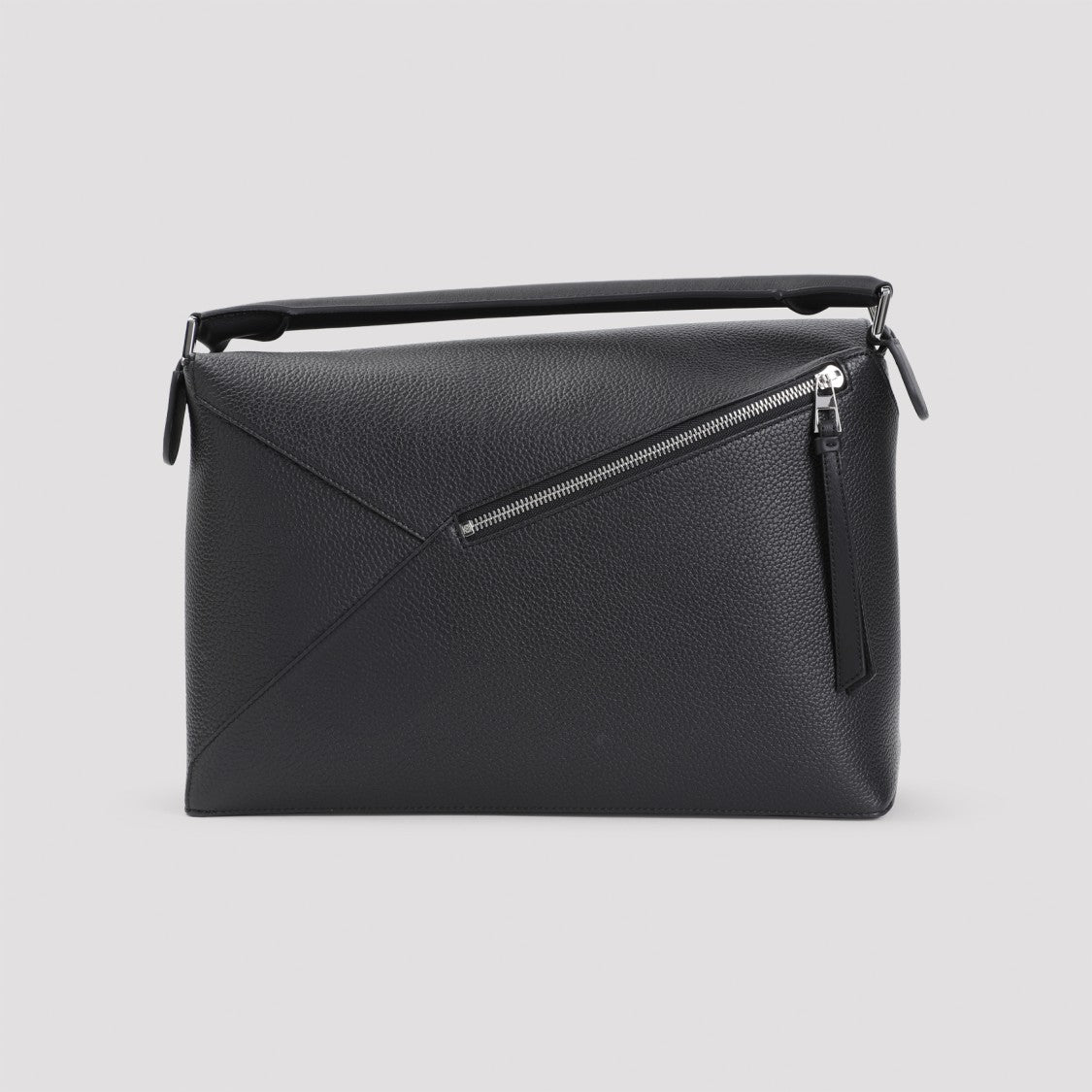 Loewe Puzzle Edge New Large Black Leather Shoulder Bag