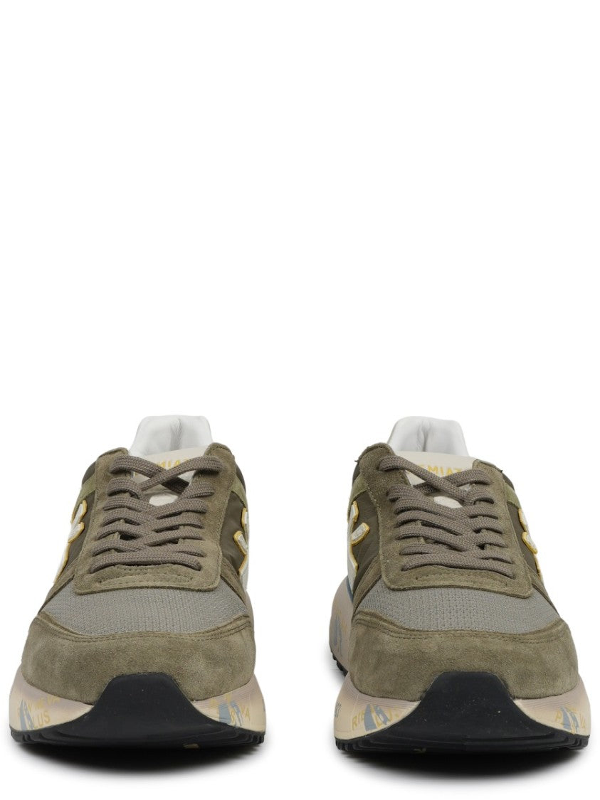 Premiata Mick Mesh Suede Overlay Polyamide Sneakers