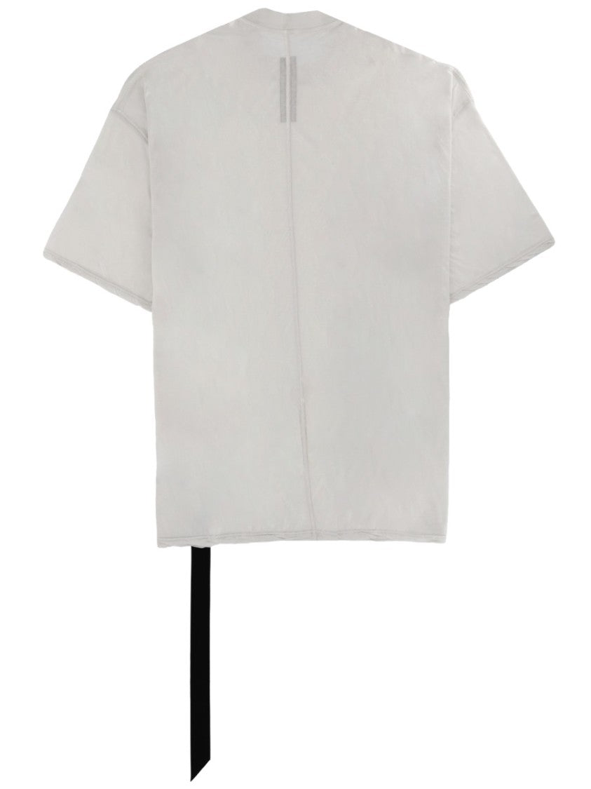 Drkshdw By Rick Owens Tommy T Lightweight Cotton Asymmetrical T-Shirt
