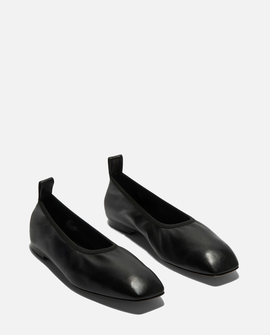 Aeydē Nomi Nappa Leather Black Ballerina