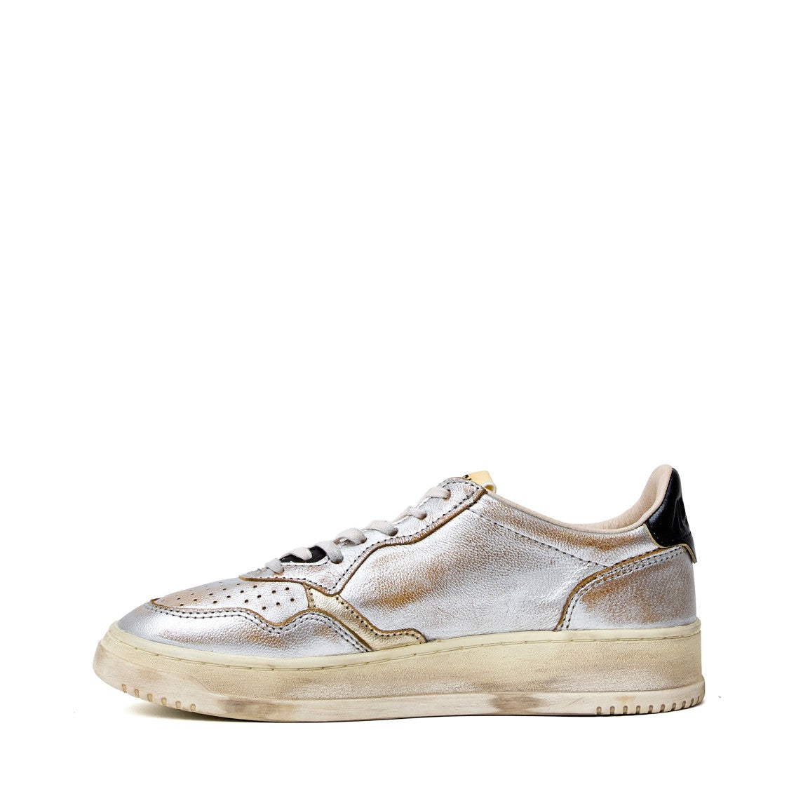Autry Silver Platinum Super Vintage Low Sneakers