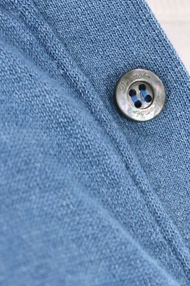 Drumohr Long Sleeve Brushed Denim Shirt