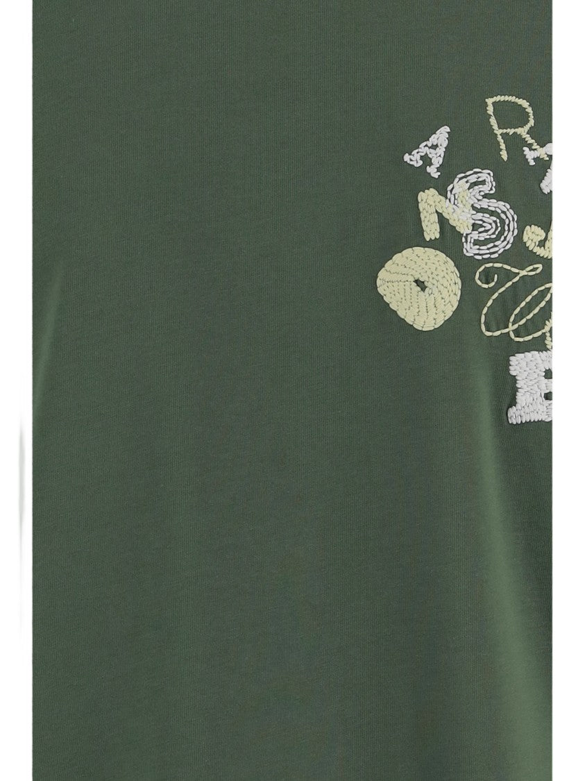 J. W. Anderson Round Neck Cotton T-Shirt With Contrast Logo Embroidery