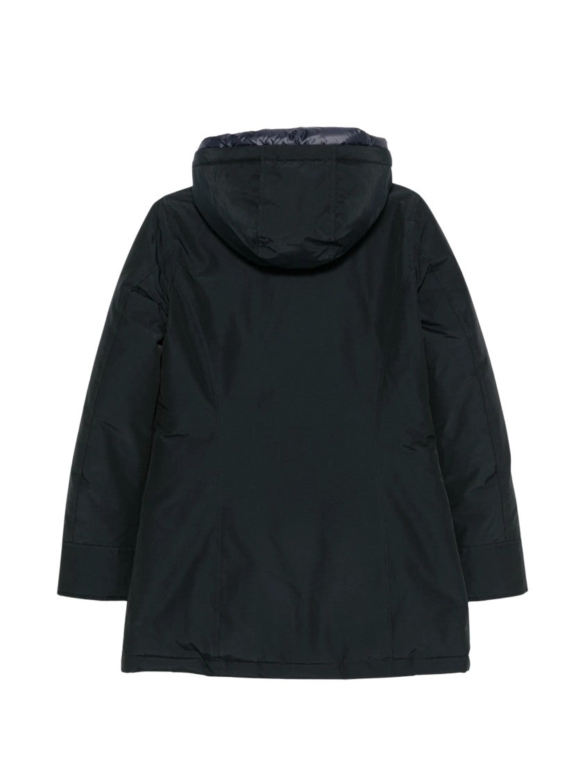 Woolrich Arctic Parka Padded Navy Blue Cotton-Blend Parka